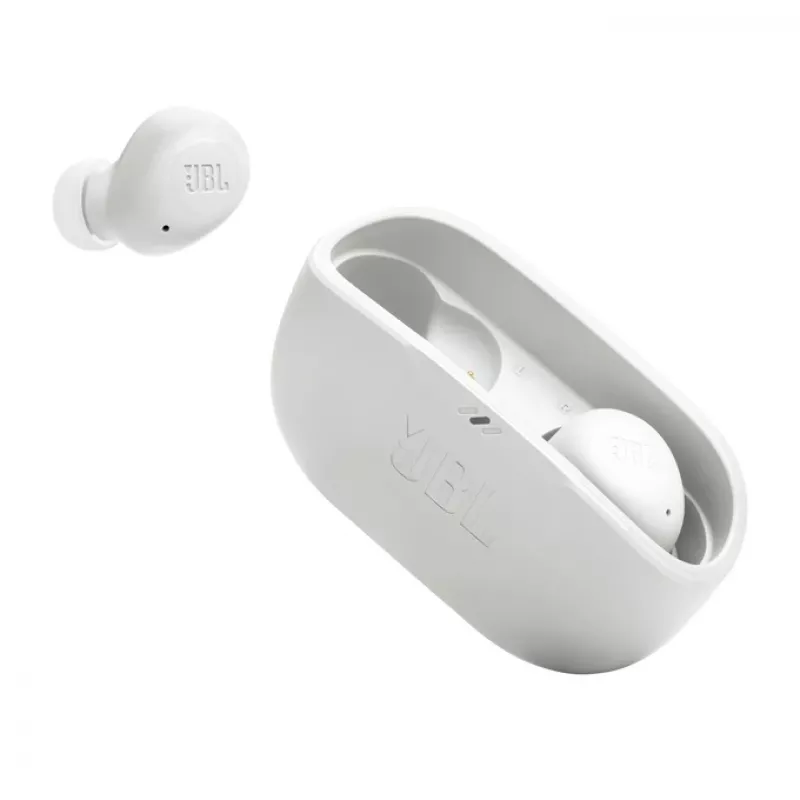 JBL Wave Buds ausinės, tikras belaidis stereofoninis (TWS), į ausį, skambučiai/muzika/sportas/kasdien, baltos