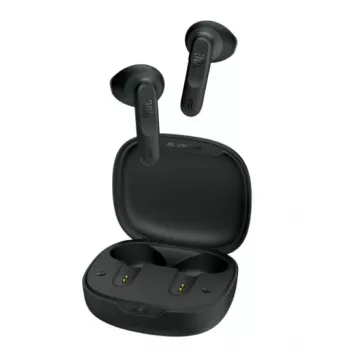 JBL Vibe Flex belaidės ausinės į ausis, muzika, Bluetooth, juodos