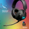Ausinės JBL Quantum 400 BLACK, laidinės, žaidimams, 20 - 20000 Hz, 248 g, juodos