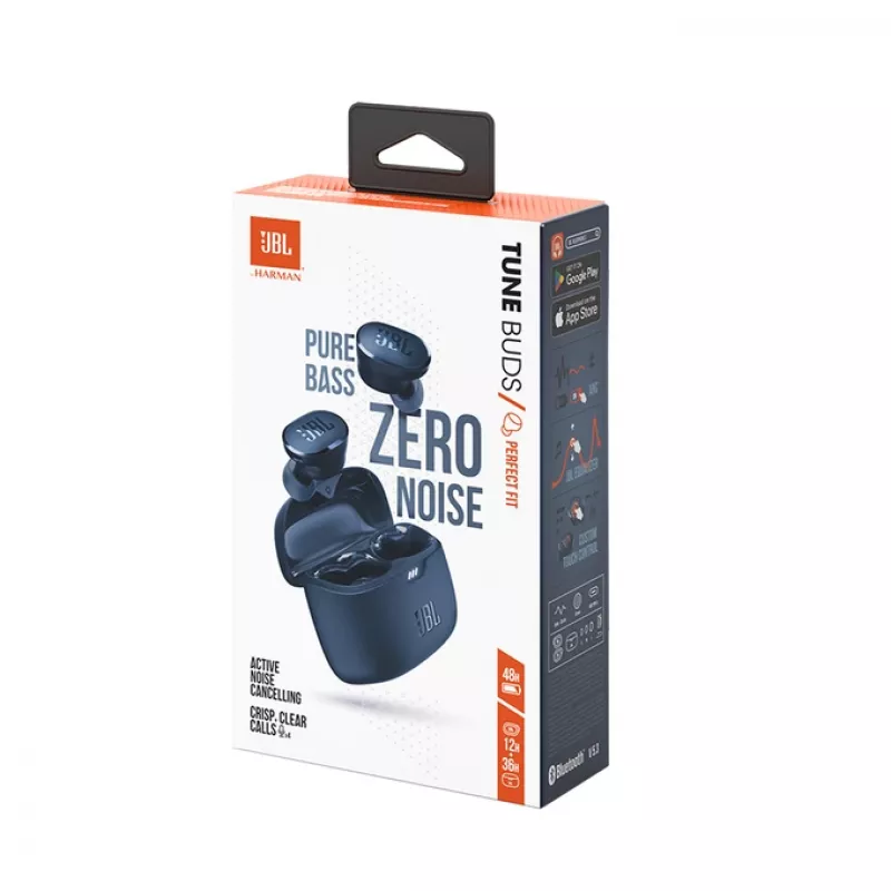 JBL Tune Buds ausinės, True Wireless Stereo (TWS), „Bluetooth“, į ausį, skambučiams/muzikai, mėlyna