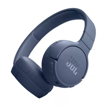 Ausinės JBL Tune 670 NC, laidinės ir belaidės, Bluetooth, mėlynos