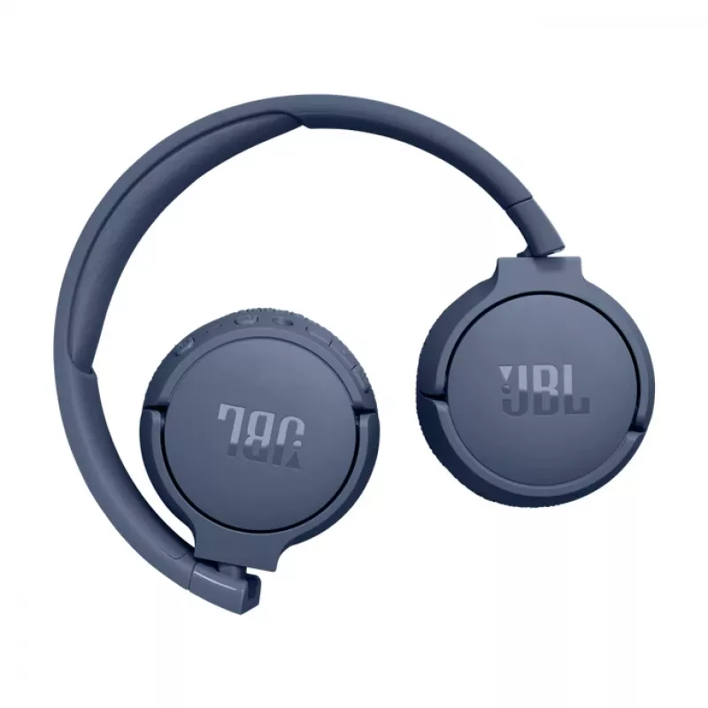 Ausinės JBL Tune 670 NC, laidinės ir belaidės, Bluetooth, mėlynos