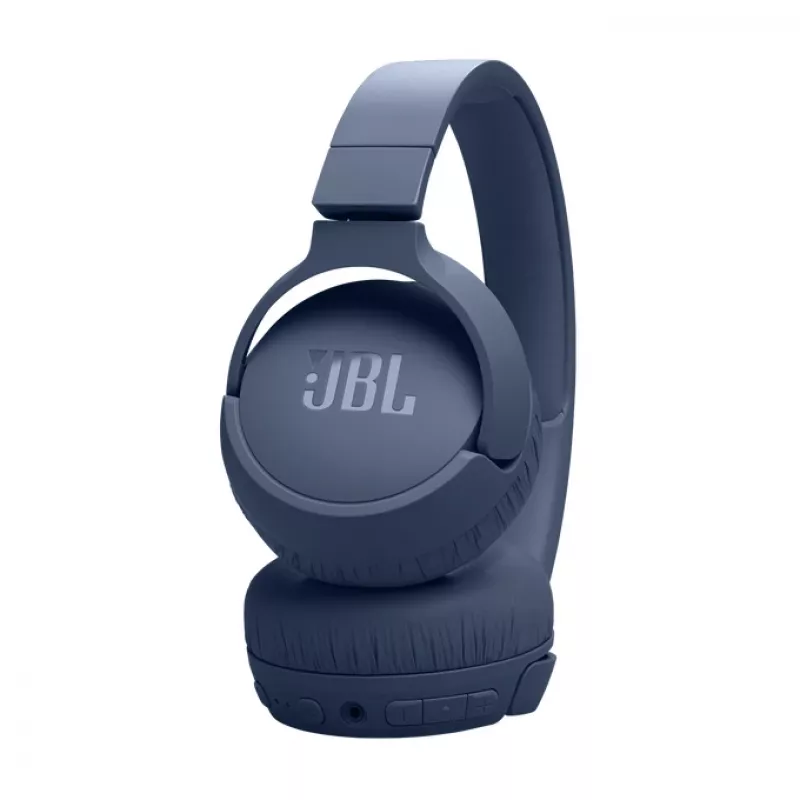 Ausinės JBL Tune 670 NC, laidinės ir belaidės, Bluetooth, mėlynos