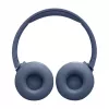 Ausinės JBL Tune 670 NC, laidinės ir belaidės, Bluetooth, mėlynos