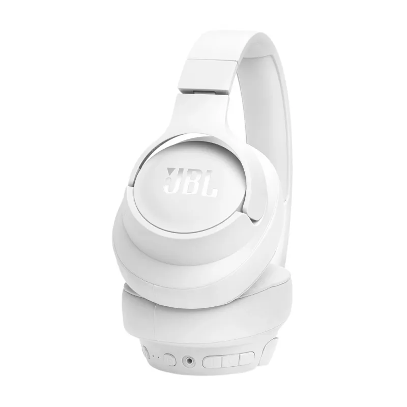 Ausinės JBL Tune 770NC laidinės ir belaidės, ausinės ant galvos, skambučiams/muzikai, USB Type-C, Bluetooth, baltos