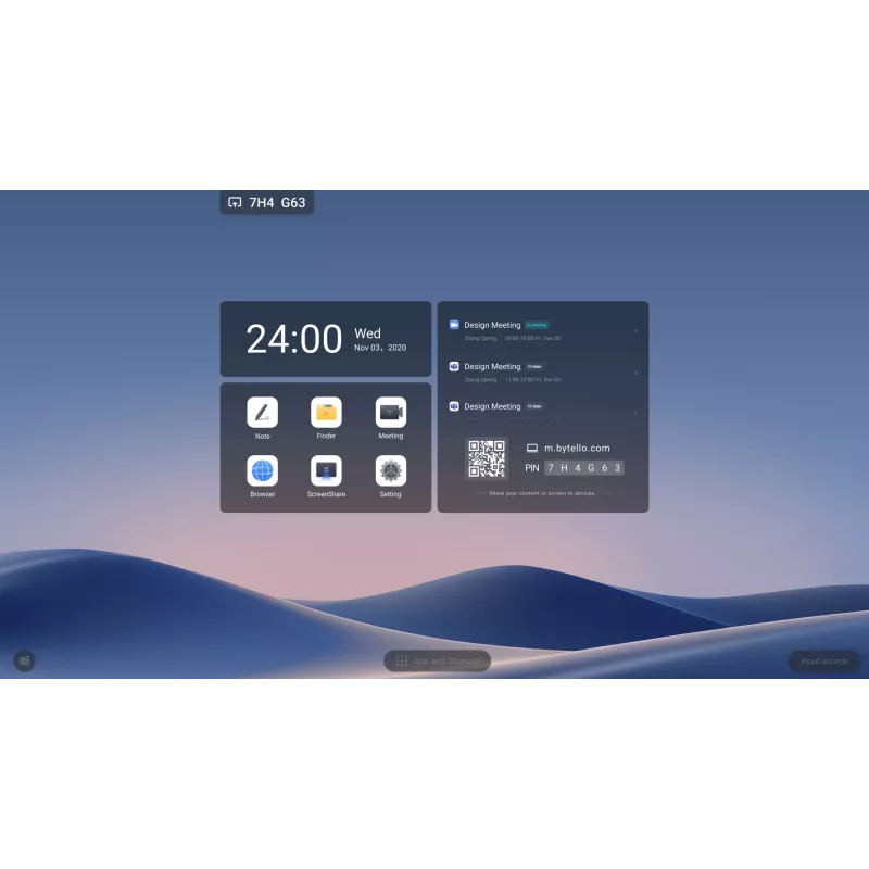 MAXHUB XBoard V7 serijos C9850 98 colių viskas viename konferencinis interaktyvus liečiamas ekranas