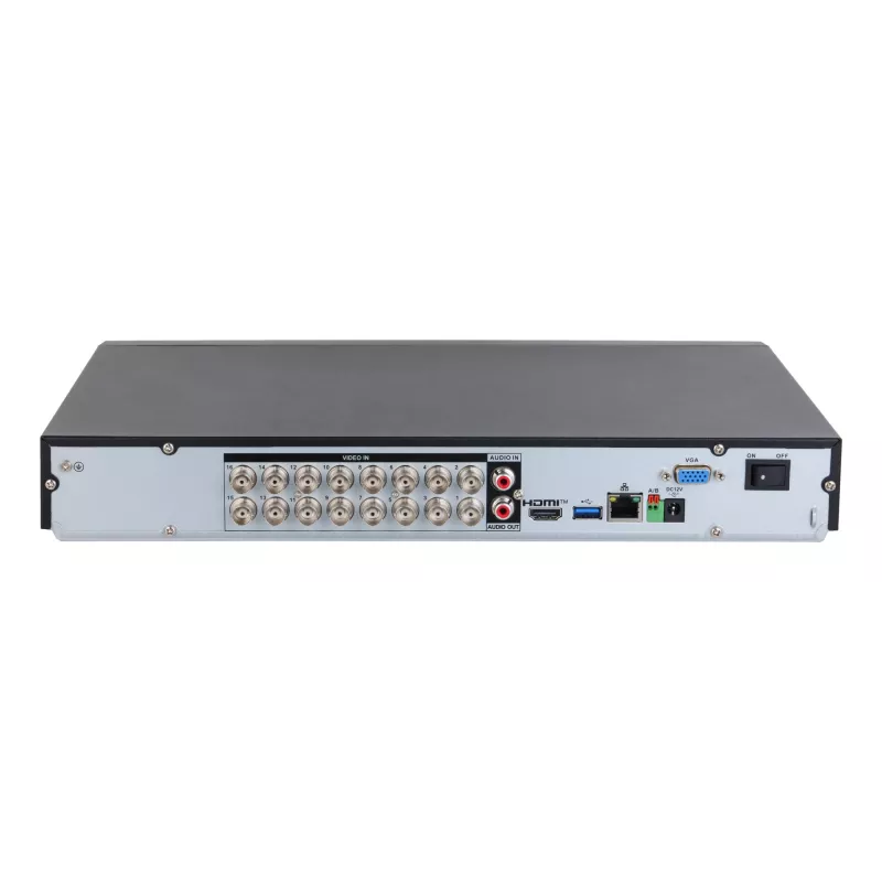 DVR Dahua Technology XVR5216AN-4KL-I3/T — 16 kanalų 4K (3840x2160), H.264/H.265, 1xRJ45, 1xUSB3.2, 1xUSB2.0, max HDD 16 TB, Juodas