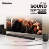 Garsiakalbis Hisense AX5140Q 5.1.4 Dolby Atmos, 600 W RMS, belaidis žemų dažnių garsiakalbis 280 W, juodas