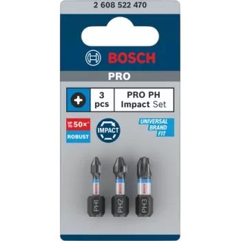 Bosch Phillips atsuktuvų antgalių rinkinys 3 vnt. 2608522470
