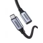 Ugreen USB-C 3.1 ilginamasis kabelis USB 3.2 Gen 2 (3.1 Gen 2) 1 m USB C juoda, pilka