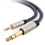 UGREEN AV127 audio kabelis iš 3,5 mm į 6,35 mm TRS, 2 m, pilkas