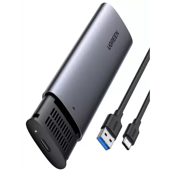 SSD dėklas Ugreen 10903 M.2 juodas pilkas 2TB 5 Gbit/s