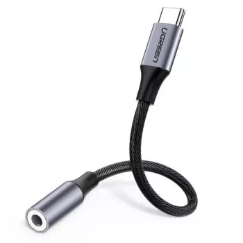 Laidas mobiliesiems telefonams Ugreen 30632 USB C į 3,5 mm juodas
