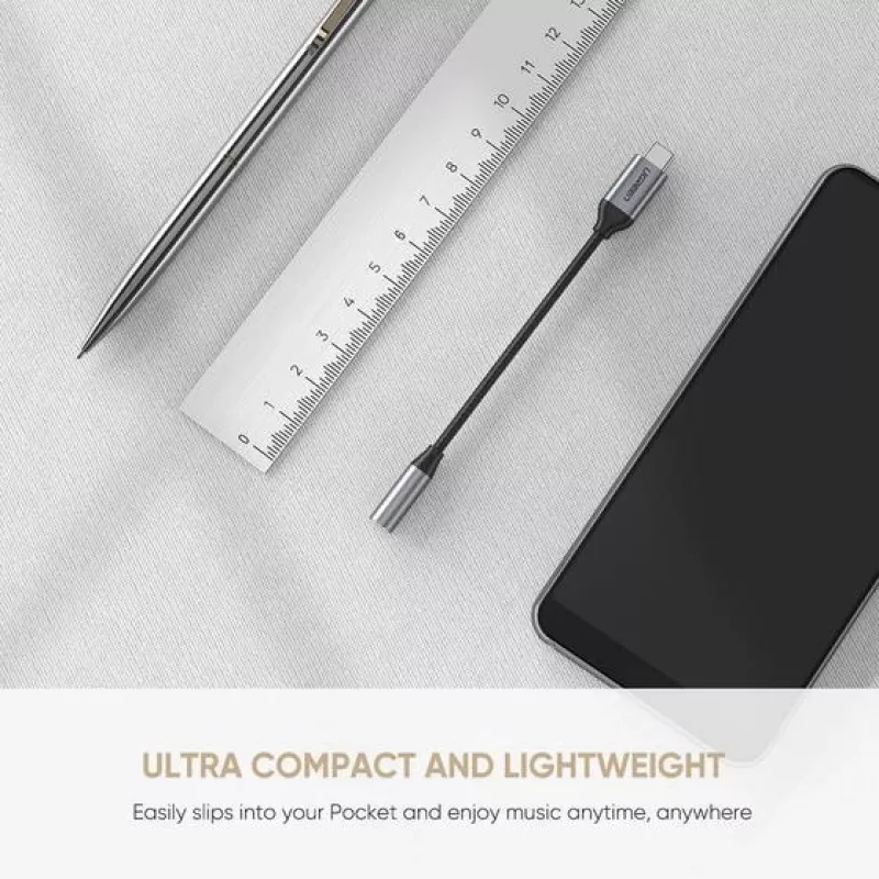 Laidas mobiliesiems telefonams Ugreen 30632 USB C į 3,5 mm juodas