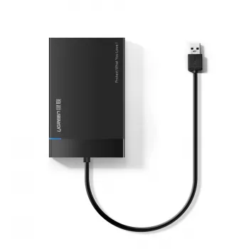 Išorinis HDD/SSD dėklas Ugreen 30847 Juodas 2,5 colio 6TB 5 Gbit/s