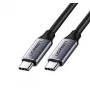Ugreen US161 50751 USB-C 3.1 kabelis, 1,5 m, pilkas
