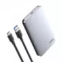 Išorinis HDD/SSD dėklas UGREEN 70498, 2.5 colio SATA, vieno lizdo, USB-C (USB 2.0/3.2 Gen2), aliuminis, iki 6 TB