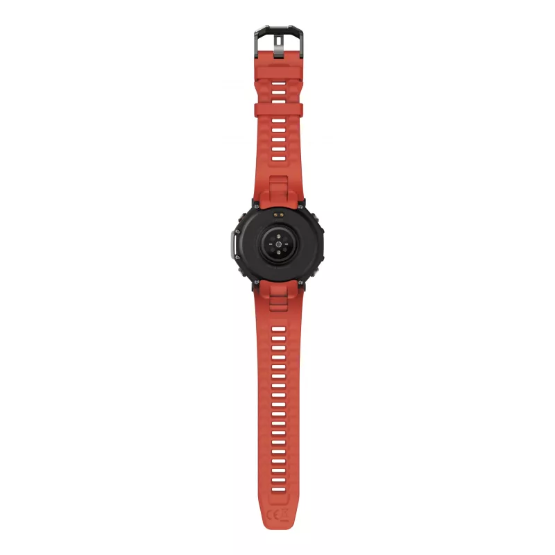 Amazfit T-Rex 3 Lava 3.81 cm (1.5 colio) AMOLED 48.5 mm Skaitmeninis 480 x 480 pikselių Liečiamas ekranas Juodas, Nerūdijantis plienas GPS (palydovas)