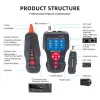 Kabelių testeris LYNX CS TLCD88 – LCD testeris Cat3/Cat5E/Cat6 ir PoE aptikimui