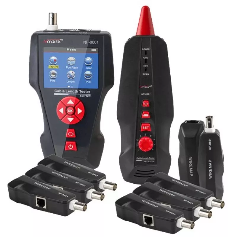 Kabelių testeris LYNX CS TLCD88 – LCD testeris Cat3/Cat5E/Cat6 ir PoE aptikimui