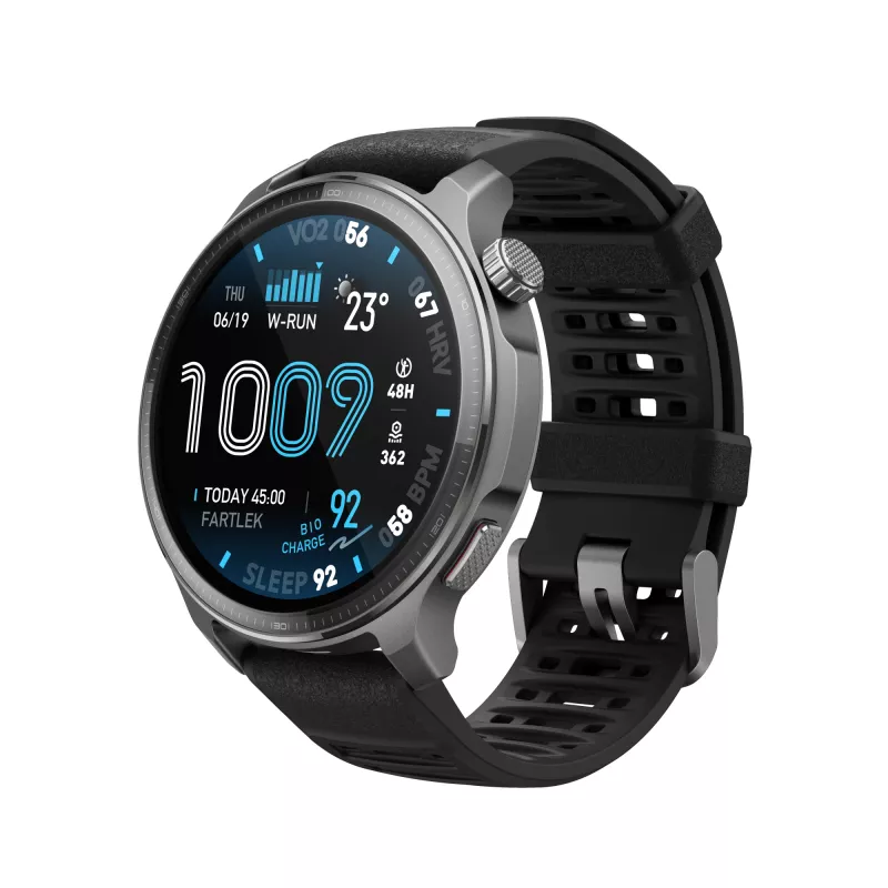 Amazfit Balance 2 XT 3,81 cm (1,5 colio) AMOLED skaitmeninis 480 × 480 pikselių jutiklinis ekranas juodas Wi-Fi GPS (palydovinis)