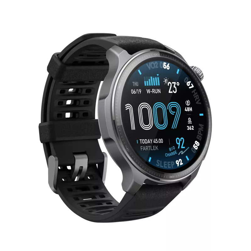 Amazfit Balance 2 XT 3,81 cm (1,5 colio) AMOLED skaitmeninis 480 × 480 pikselių jutiklinis ekranas juodas Wi-Fi GPS (palydovinis)