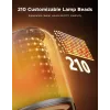 Stalinė lempa Govee H6020 Table Lamp 2 Pro Sound by JBL – RGBIC + šilta balta, 600 lm, Wi‑Fi ir Bluetooth, 5200 mAh