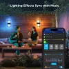 Govee H7078CD1 išmanus RGB lauko sieninis šviestuvas su Wi‑Fi valdymu