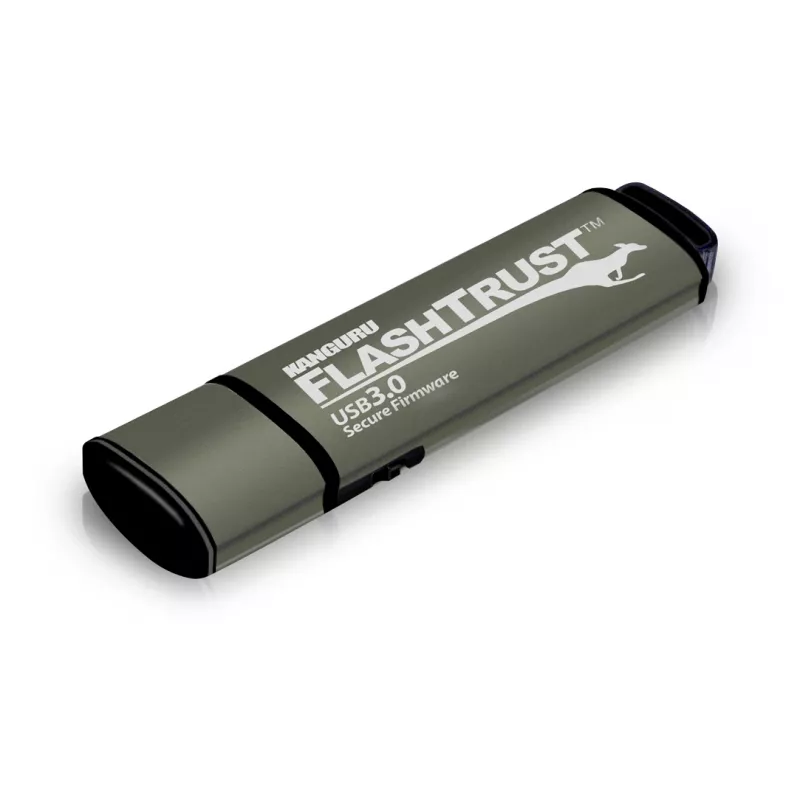 Kanguru FlashTrust™ USB 3.0 128 GB saugi laikmena su apsaugota programine įranga