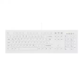 Contour Design Active Key Contour ClassicClean medicininė klaviatūra su nuimamu dangteliu, pilno dydžio, laidinė, balta CH C8100