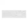 Contour Design Active Key Contour ClassicClean medicininė klaviatūra su nuimamu dangteliu, pilno dydžio, laidinė, balta CH C8100