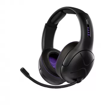 Ausinės VICTRIX Gambit Wireless – laidinės ir belaidės, 20–20000 Hz, 2 m laidas, 301 g, juodos/violetinės
