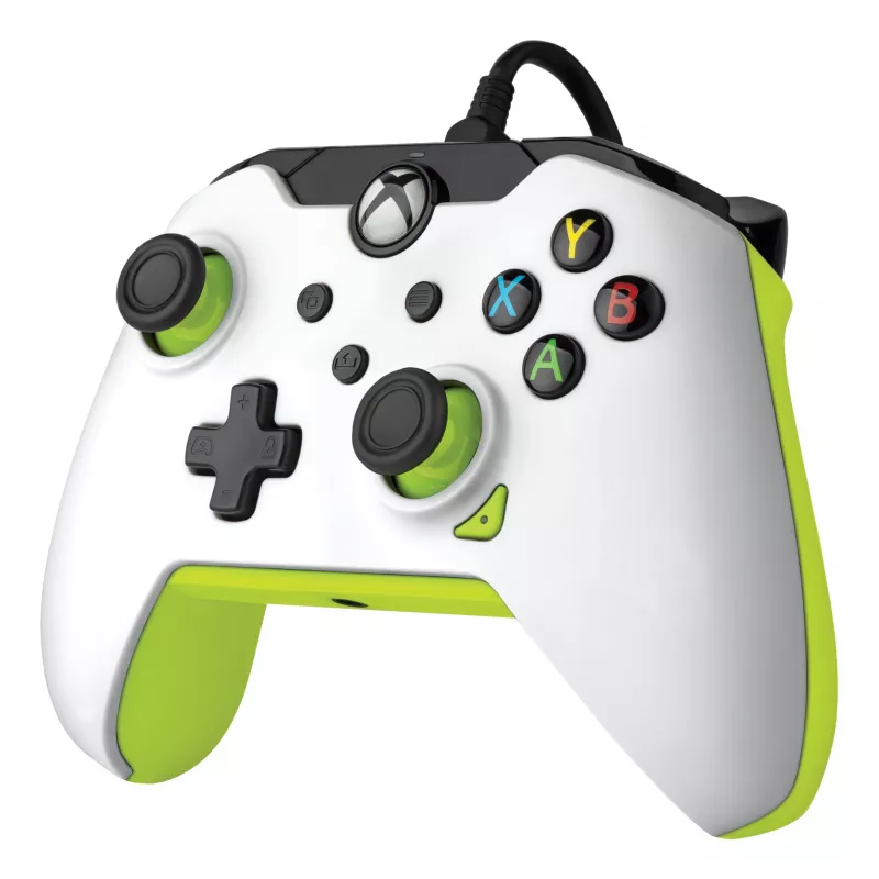 PDP Wired Controller Electric White – Xbox Series X|S, Xbox One, Windows 10/11