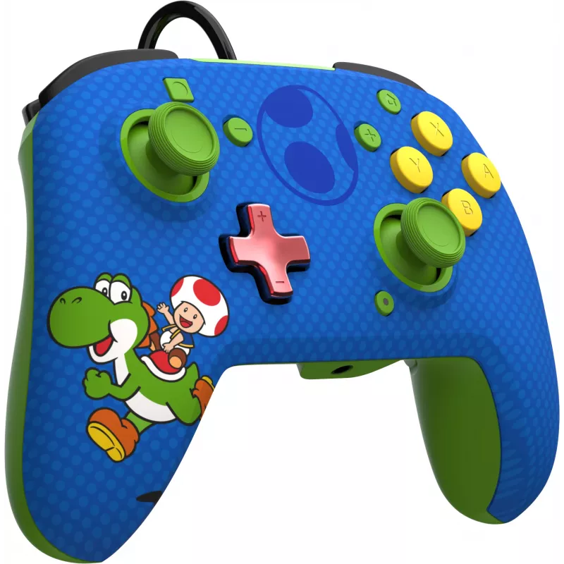 PDP REMATCH laidinis valdiklis: Yoshi & Toad, žaidimų pultas, Nintendo Switch, Nintendo Switch OLED, D-pad, Pagrindinis mygtukas, Analoginis / Skaitmeninis, Laidinis, USB
