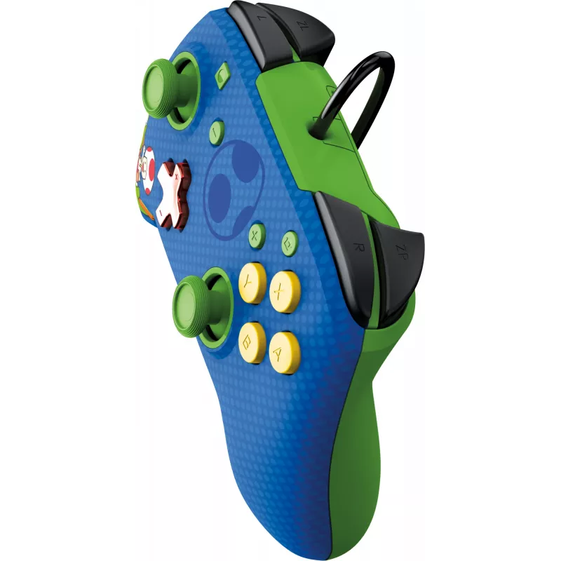 PDP REMATCH laidinis valdiklis: Yoshi & Toad, žaidimų pultas, Nintendo Switch, Nintendo Switch OLED, D-pad, Pagrindinis mygtukas, Analoginis / Skaitmeninis, Laidinis, USB