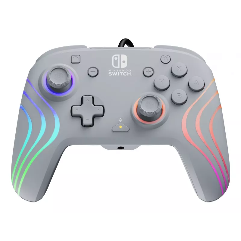 PDP Afterglow Wave Wired USB valdiklis pilkas Nintendo Switch, Nintendo Switch OLED