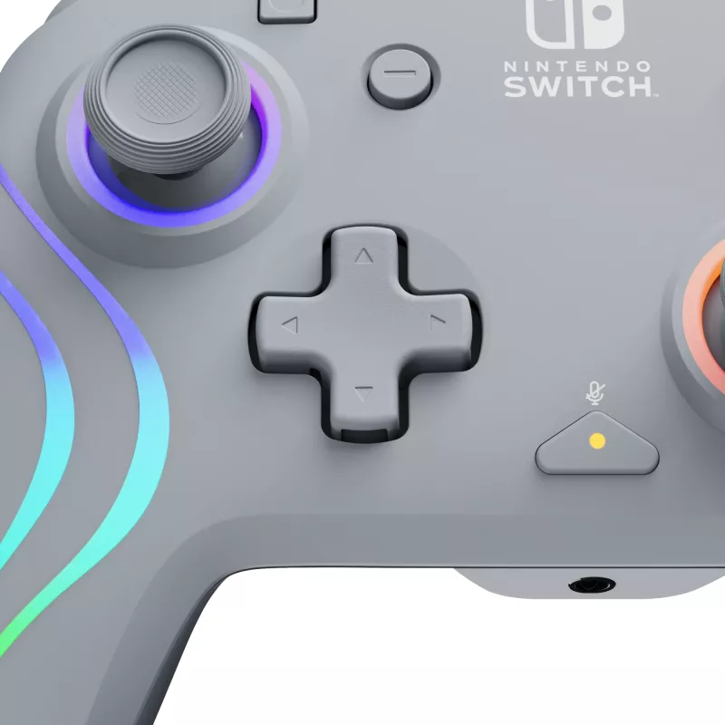 PDP Afterglow Wave Wired USB valdiklis pilkas Nintendo Switch, Nintendo Switch OLED