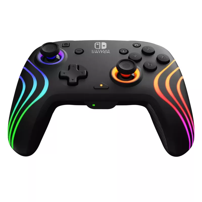 PDP Afterglow Wave Black USB valdiklis analoginis / skaitmeninis Nintendo Switch, Nintendo Switch Lite, Nintendo Switch OLED
