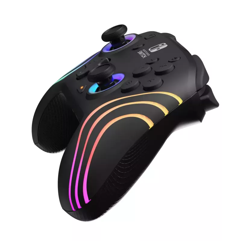 PDP Afterglow Wave Black USB valdiklis analoginis / skaitmeninis Nintendo Switch, Nintendo Switch Lite, Nintendo Switch OLED