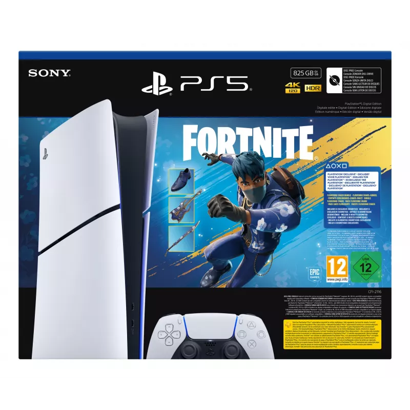 Sony PlayStation 5 (Slim) Digital Edition, Fortnite Flowering Chaos rinkinys