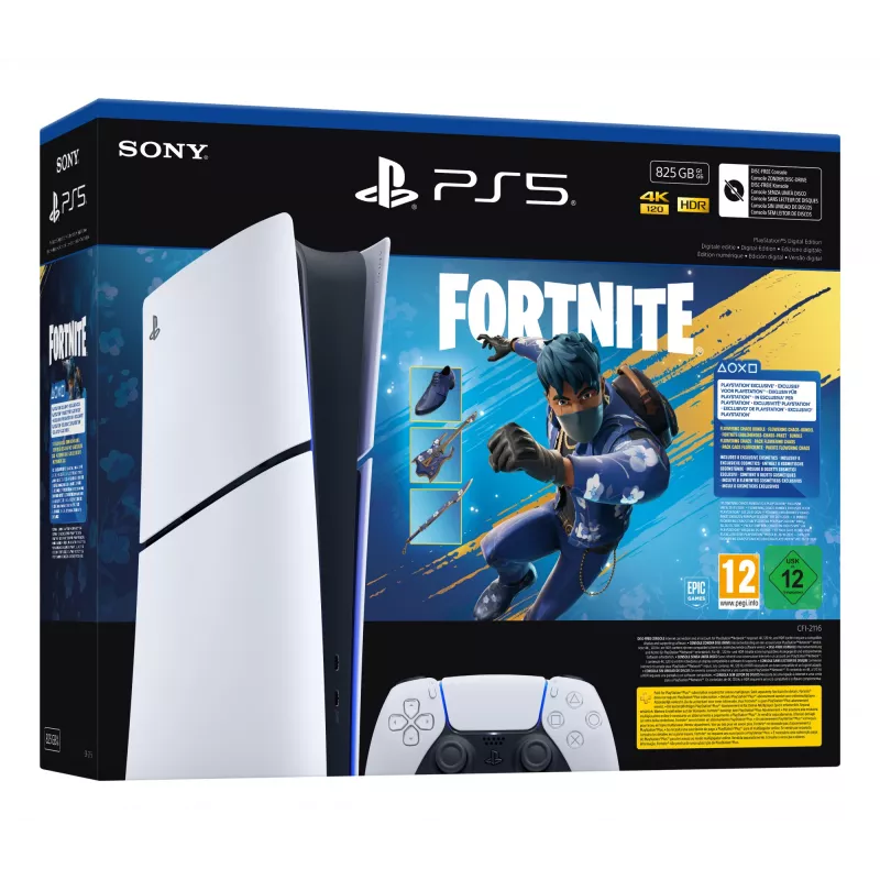 Sony PlayStation 5 (Slim) Digital Edition, Fortnite Flowering Chaos rinkinys