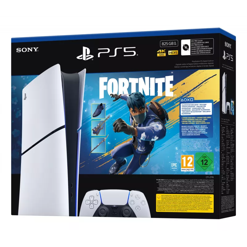 Sony PlayStation 5 (Slim) Digital Edition, Fortnite Flowering Chaos rinkinys