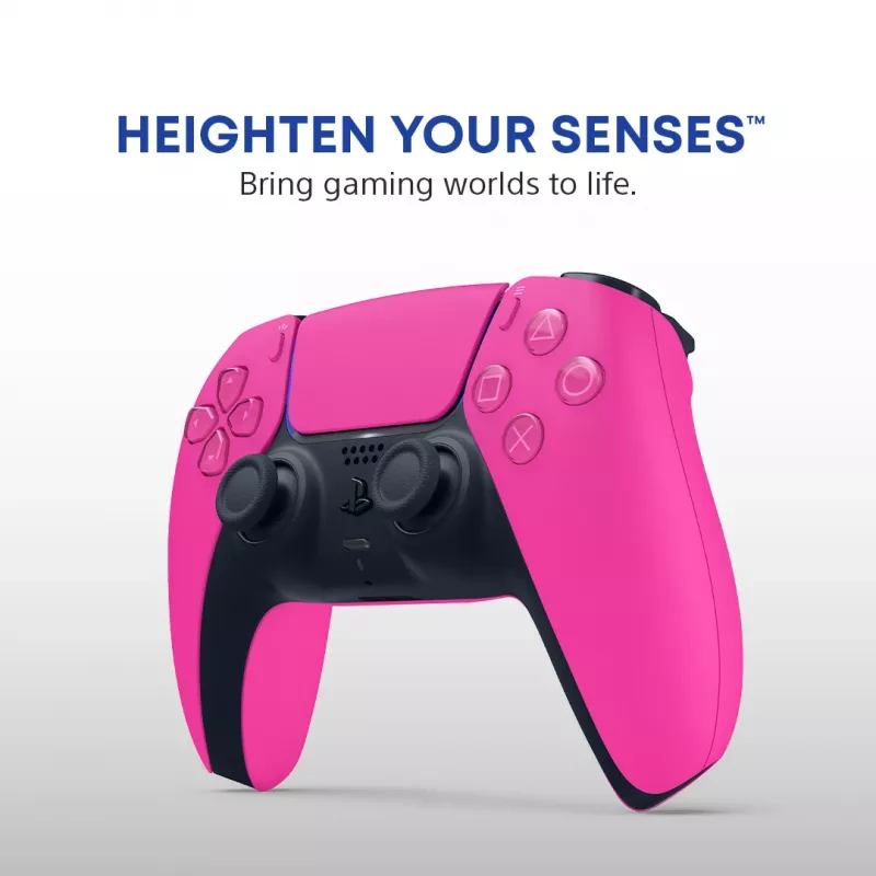 Žaidimų pultas Sony DualSense v3, skirtas PlayStation 5 – rožinis, Bluetooth ir USB Type-C, įmontuota baterija