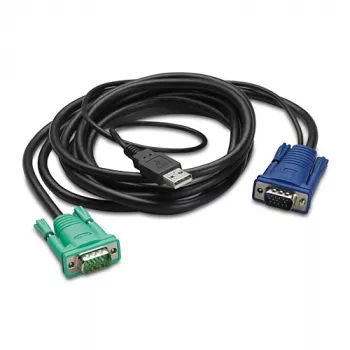 KVM kabelis APC AP5822, USB-A į KVM, ilgis 3,66 m, juodas