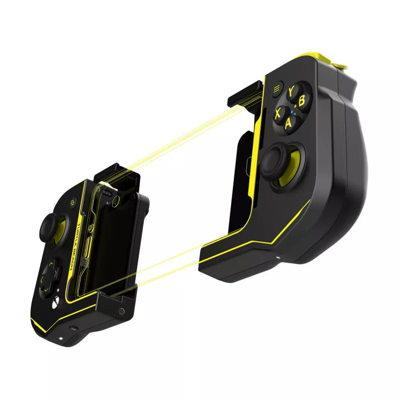 Žaidimų pultas Turtle Beach Atom juodai geltonas Bluetooth belaidis Android