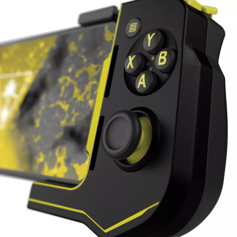 Žaidimų pultas Turtle Beach Atom juodai geltonas Bluetooth belaidis Android