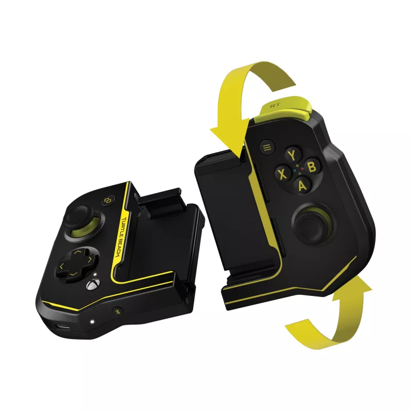 Žaidimų pultas Turtle Beach Atom juodai geltonas Bluetooth belaidis Android