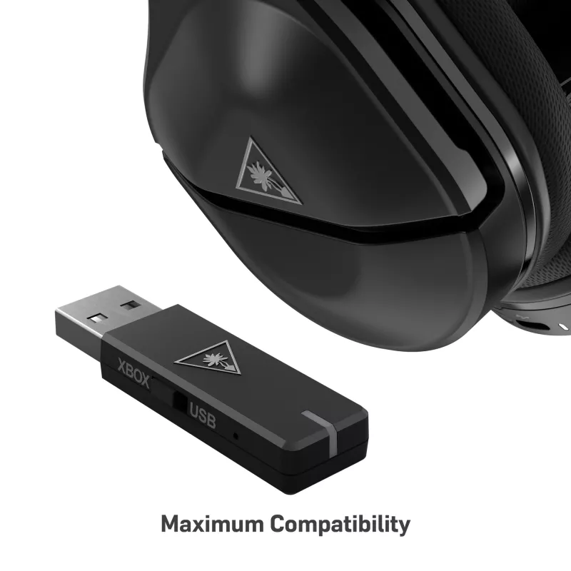 Ausinės Turtle Beach Stealth 600 Gen 2 MAX – belaidės, Xbox, PS, PC, 48+ val. baterija, juodos