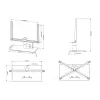 Stalinis stovas Multibrackets M VESA Turn Black Large MAX 600x400