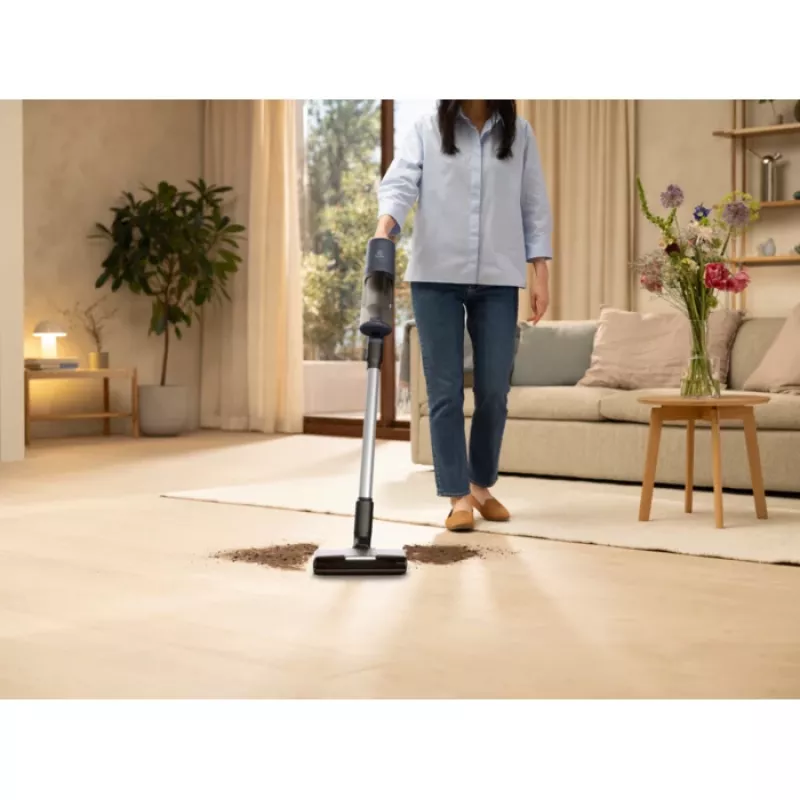 Electrolux EP61H21WET 2-in-1 belaidis dulkių siurblys, baterija, sausas, be maišelio, 0.6 l, 85 W, mėlynas, 2.5 Ah